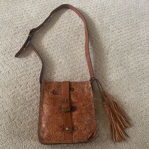 PATRICIA Nash Brown Leather Crossbody Bin 71